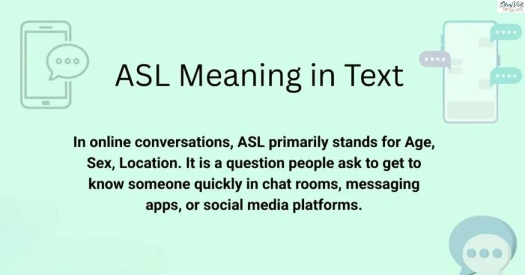 Other Meanings of ASL in Text