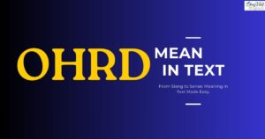 OHRD Mean In Text